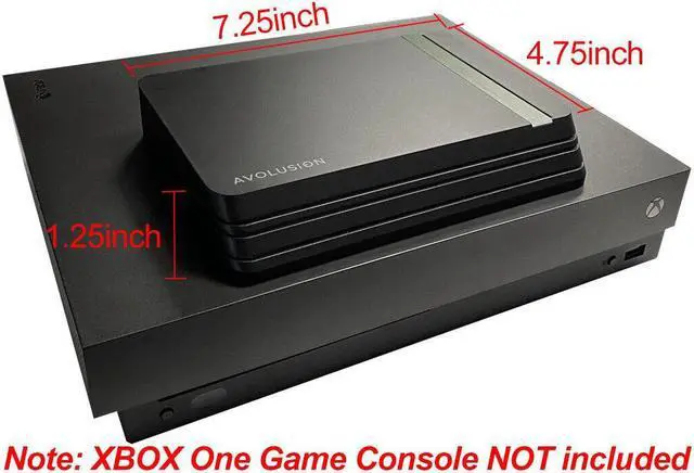 Alt view image 3 of 6 - Avolusion HDDGear Pro X 2TB USB 3.0 External Gaming Hard(Xbox One X, S, 1st Gen)