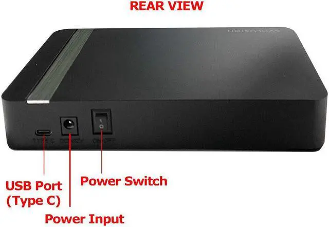 Alt view image 6 of 6 - Avolusion HDDGear Pro X 2TB USB 3.0 External Gaming Hard(Xbox One X, S, 1st Gen)