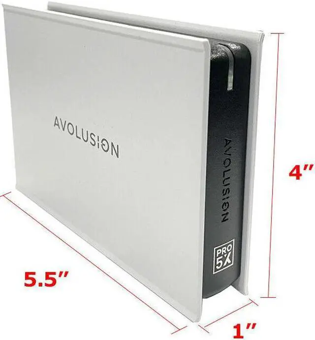 Alt view image 5 of 7 - Avolusion Mini Pro-5X 3TB USB 3.0 Portable External Gaming PS5 Hard Drive White