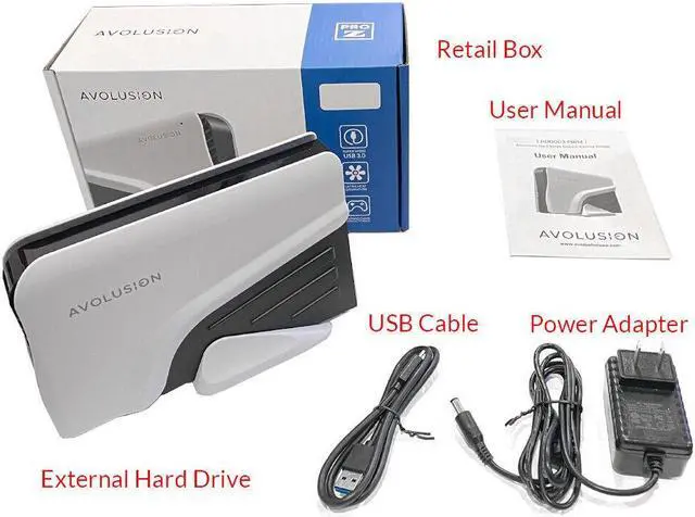 Alt view image 5 of 7 - Avolusion PRO-Z Series 8TB USB 3.0 External Gaming Hard Drive for XBOX X,S