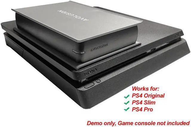 Alt view image 7 of 7 - Avolusion PRO-5X Series 4TB USB 3.0 External Gaming Hard Drive PS4 Slim, Pro,1st