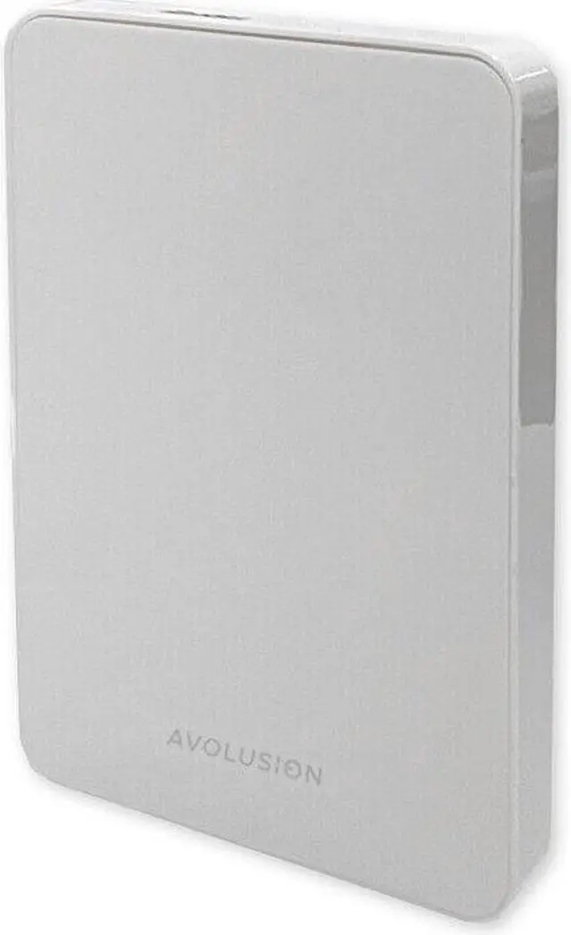 Alt view image 2 of 7 - Avolusion Z1-S 500GB USB 3.0 Portable External Gaming PS4 Hard Drive - White