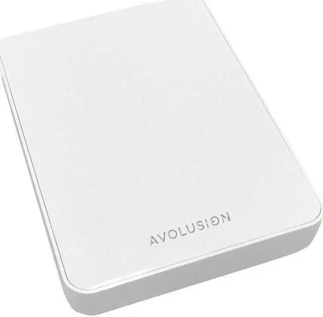 Alt view image 4 of 7 - Avolusion Z1-S 500GB USB 3.0 Portable External Gaming PS4 Hard Drive - White