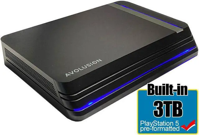 Main image of Avolusion PRO X 3TB USB 3.0 External Gaming Hard Drive for PS5 Game Console