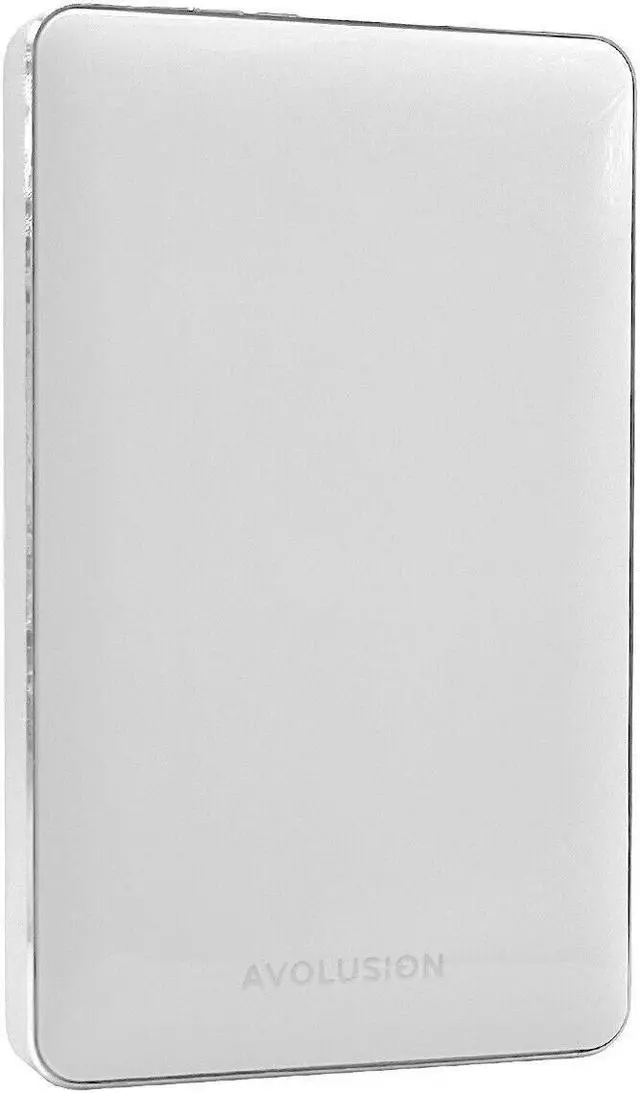 Alt view image 2 of 7 - Avolusion T1 Series 1TB USB 3.0 Portable External Gaming PS5 Hard Drive White