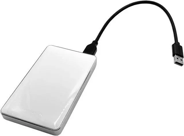 Alt view image 3 of 7 - Avolusion T1 Series 1TB USB 3.0 Portable External Gaming PS5 Hard Drive White