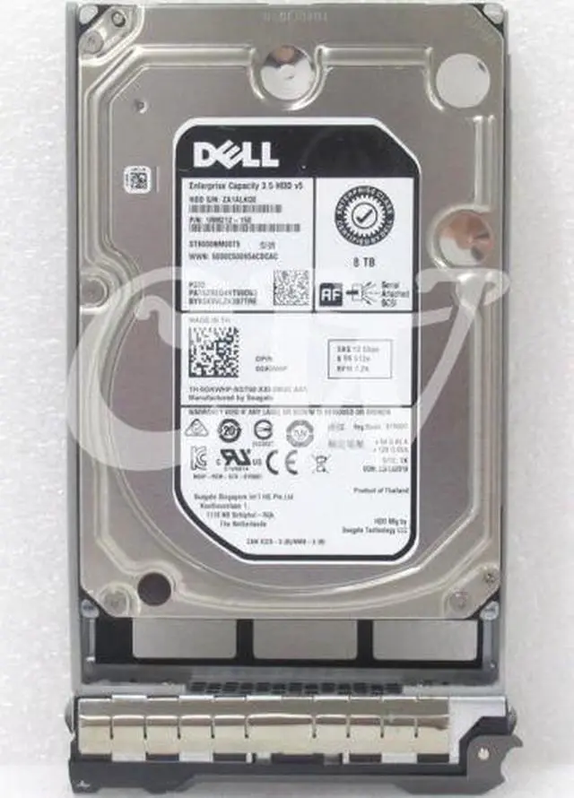Main image of (NOT FOR HOME PC!) 0-HOURS Dell GKWHP ST8000NM0075 8TB 7.2K RPM 12Gb/s 3.5" SAS SERVER Hard Drive