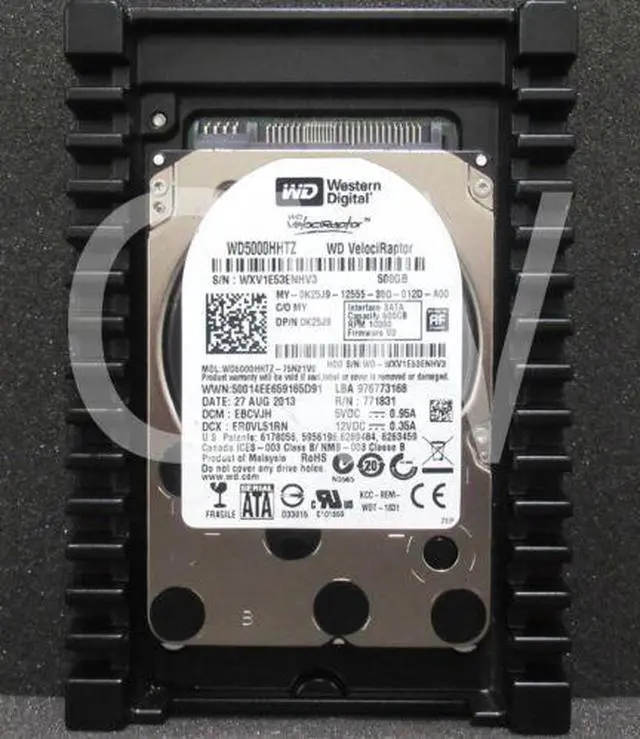 Main image of WD5000HHTZ Western Digital VELOCIRAPTOR 500GB 10K RPM 6Gb/s 2.5" SATA Hard Drive - OEM