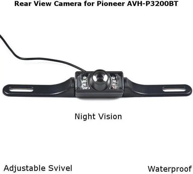Main image of Rear View Camera Backup License Plate Night for Pioneer AVH-P3200BT AVHP3200BT