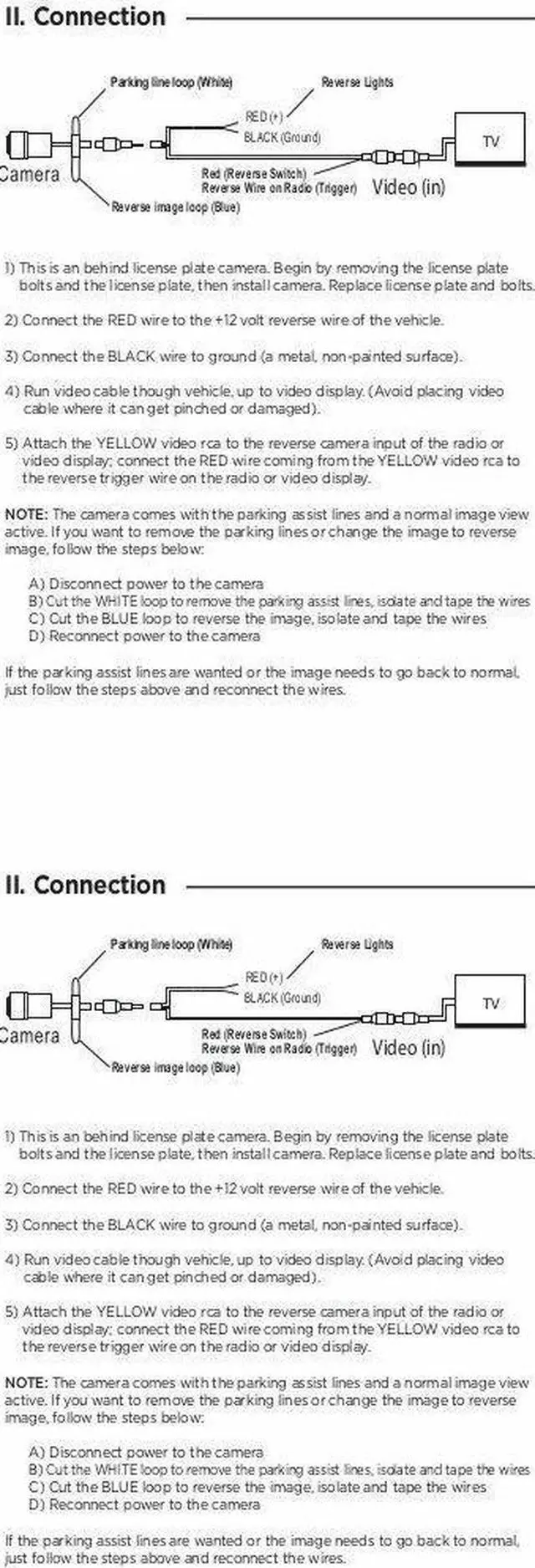 Alt view image 3 of 3 - Rear View Camera Backup License Plate Night for Pioneer AVH-X2700BS AVHX2700BS