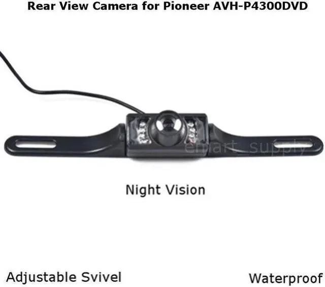 Main image of Rear View Camera Backup License Plate Night for Pioneer AVH-P4300DVD AVHP4300DVD