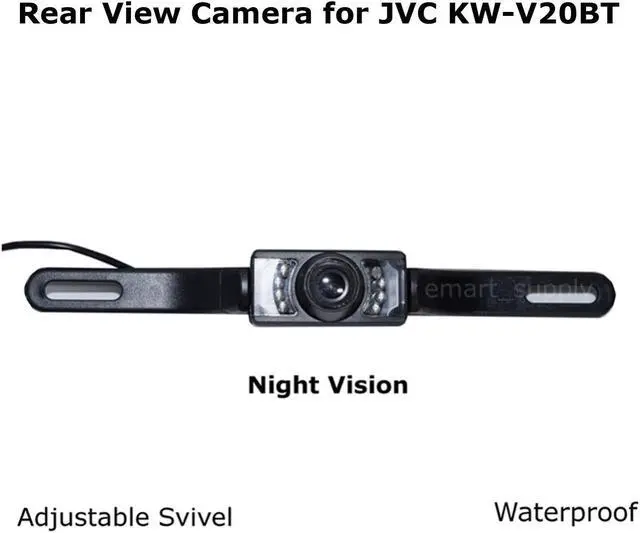 Main image of New Rear View Camera Backup License Plate Night for JVC KW-V20BT KWV20BT