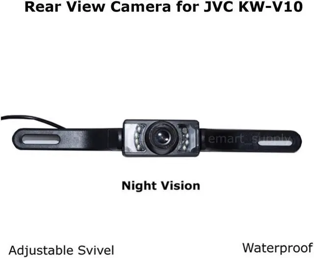 Main image of New Rear View Camera Backup License Plate Night for JVC KW-V10 KWV10