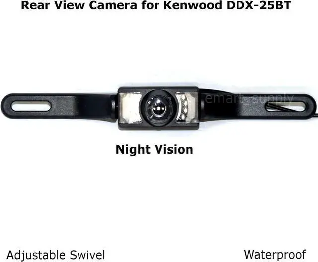 Main image of Rear View Camera Backup License Plate Night for Kenwood DDX-25BT DDX25BT