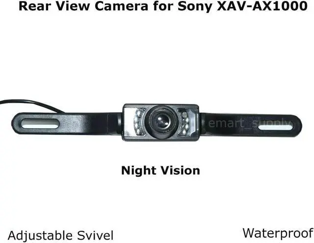 Main image of New Rear View Camera Backup License Plate Night for Sony XAV-AX1000 XAVAX1000