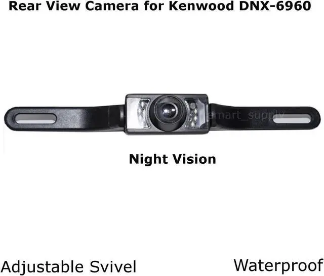 Main image of New Rear View Camera Backup License Plate Night for Kenwood DNX-6960 DNX6960