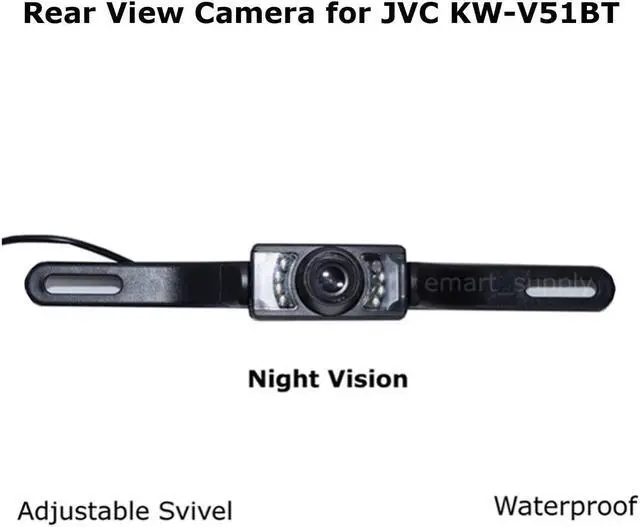 Main image of New Rear View Camera Backup License Plate Night for JVC KW-V51BT KWV51BT