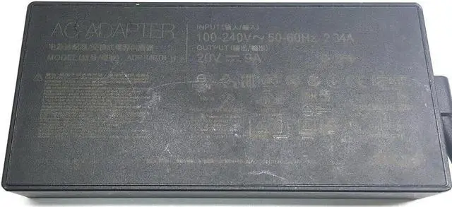 Alt view image 2 of 3 - Genuine Asus Laptop Charger AC Adapter Power Supply ADP-180TB H 20V 9A 180W - OEM