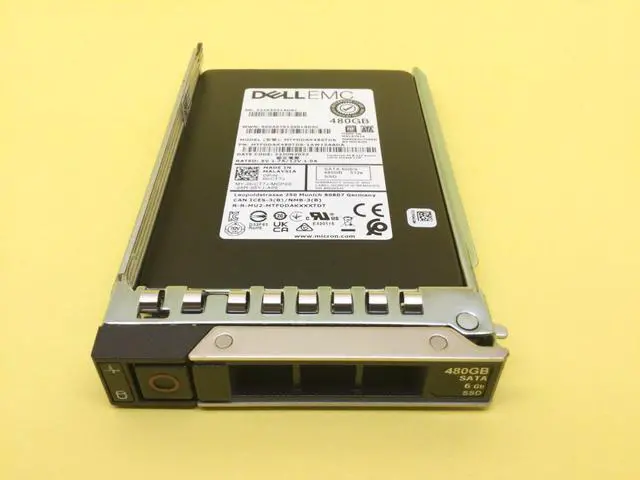 Alt view image 2 of 3 - KCT7J Dell 480GB SATA 6Gbps Read Intensive 2.5'' SSD MTFDDAK480TDS w/G14 Tray - OEM