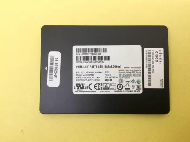 Main image of Samsung PM883 Series 7.68TB SATA 6Gbps 2.5" Internal SSD MZ-7LH7T60 - OEM