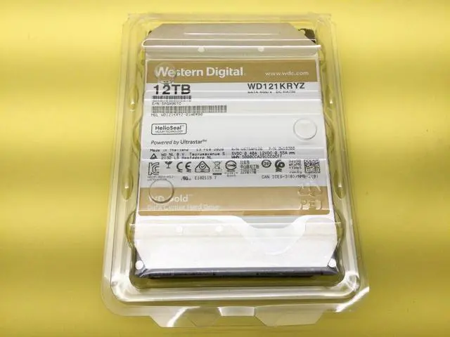 Alt view image 2 of 3 - WD Gold 12TB 7.2K SATA 6Gb/s 256MB 3.5'' Internal HDD WD121KRYZ - OEM
