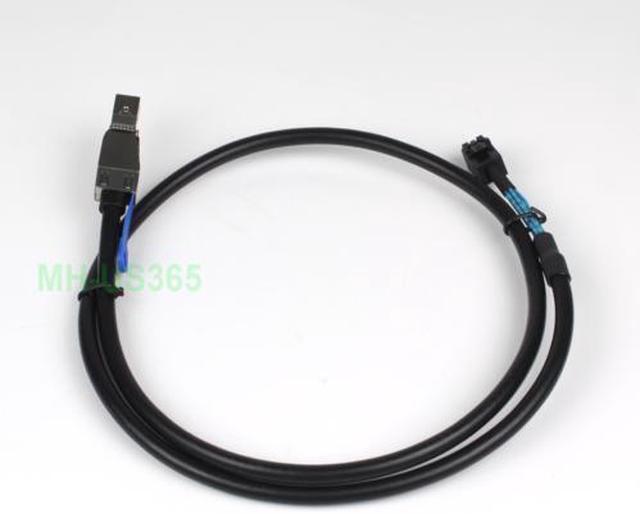 Alt view image 2 of 7 - (NOT FOR HOME PC!) Lot of 2 SFF-8644 to SFF-8643 HD Mini SAS 12G SAS DATA Server Raid Cable 100cm - OEM