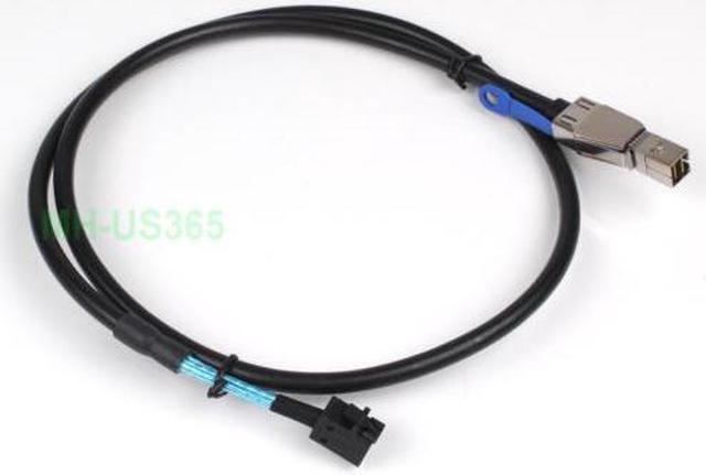Main image of (NOT FOR HOME PC!) Lot of 2 SFF-8644 to SFF-8643 HD Mini SAS 12G SAS DATA Server Raid Cable 100cm - OEM
