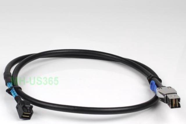 Alt view image 5 of 7 - (NOT FOR HOME PC!) Lot of 2 SFF-8644 to SFF-8643 HD Mini SAS 12G SAS DATA Server Raid Cable 100cm - OEM