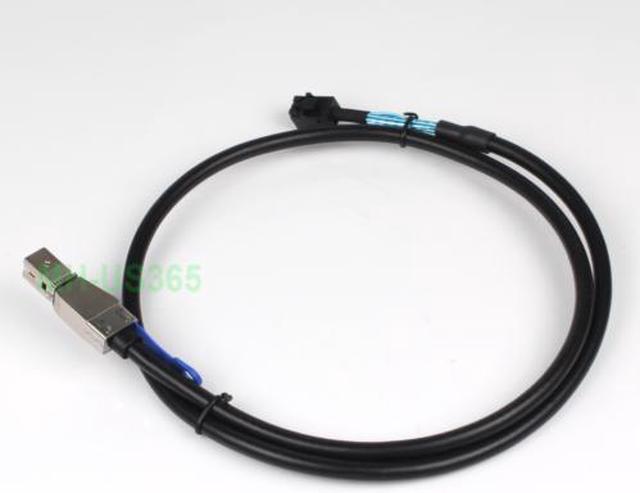 Alt view image 3 of 7 - (NOT FOR HOME PC!) Lot of 2 SFF-8644 to SFF-8643 HD Mini SAS 12G SAS DATA Server Raid Cable 100cm - OEM