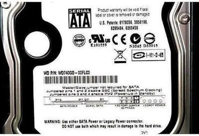 Alt view image 6 of 6 - Lot of 3 Western Digital w/Raptor 74GB10000RPM WD740GD-00FLC0 T953J