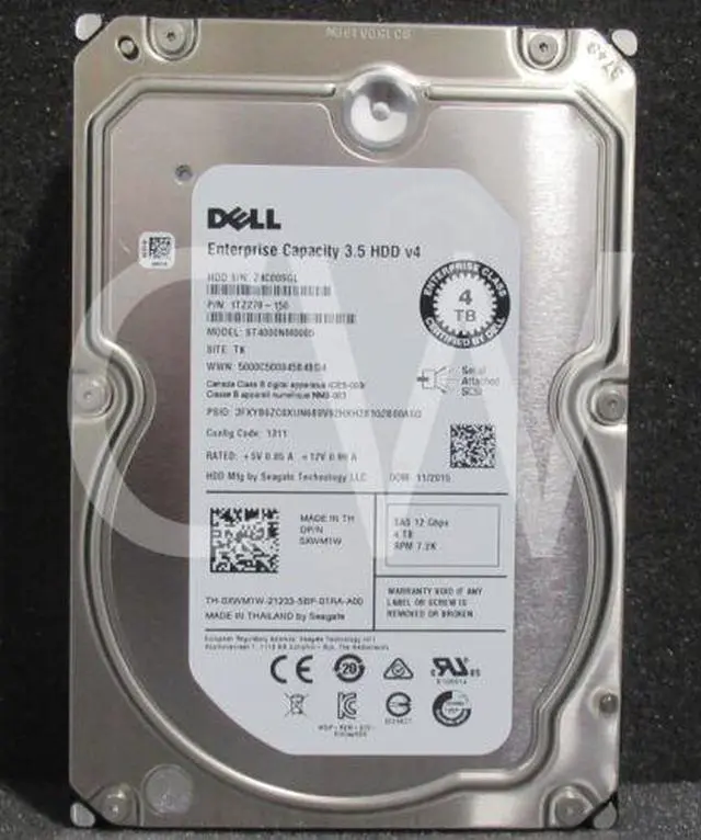 Alt view image 2 of 2 - (NOT FOR HOME PC!) 1TZ279-150 Dell 4TB 7.2K SAS 12G LFF Hard Drive