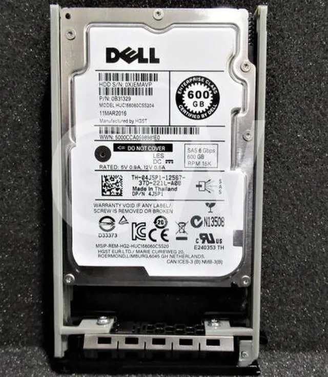 Alt view image 2 of 2 - (NOT FOR HOME PC!) 0B31329 Dell 600GB 15K SAS 6G SFF Hard Drive