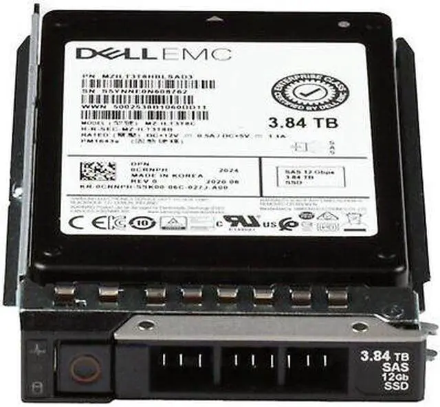 Alt view image 2 of 5 - (NOT FOR HOME PC!) Dell 3.84TB 12Gbps SAS RI TLC 2.5 SSD PM1643a (ME) (CRNPH-OSTK)