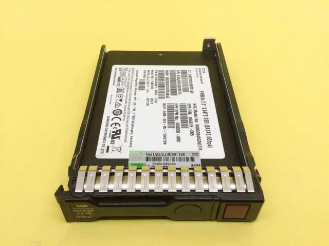 Alt view image 2 of 4 - 868830-B21 HPE 3.84TB SATA 6G READ INTENSIVE 2.5IN SC DS SSD 868932-001