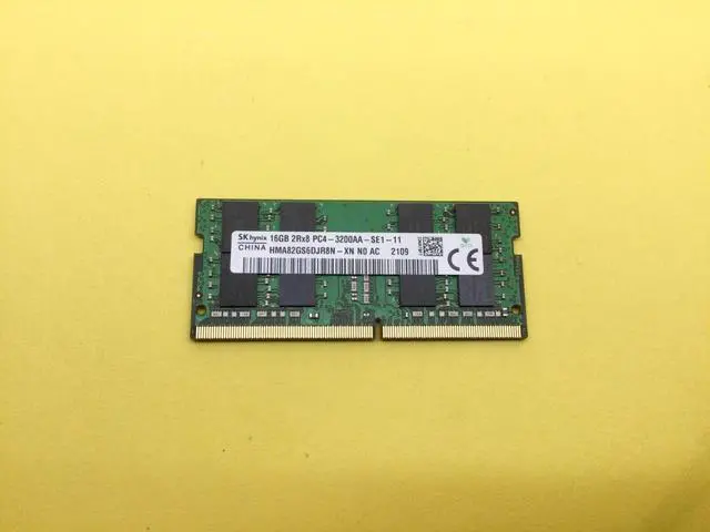 Main image of SK Hynix 16GB 2Rx8 PC4-3200AA SODIMM Laptop Memory HMA82GS6DJR8N-XN