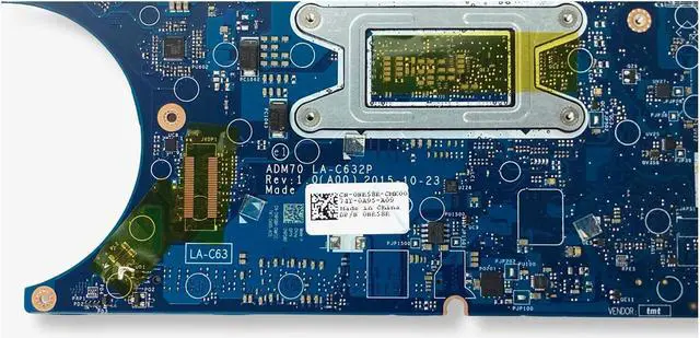 Alt view image 4 of 7 - Dell Latitude E5470 Motherboard W/ i7 2.6GHz Discrete AMD Graphics 1 DIMM NR58R