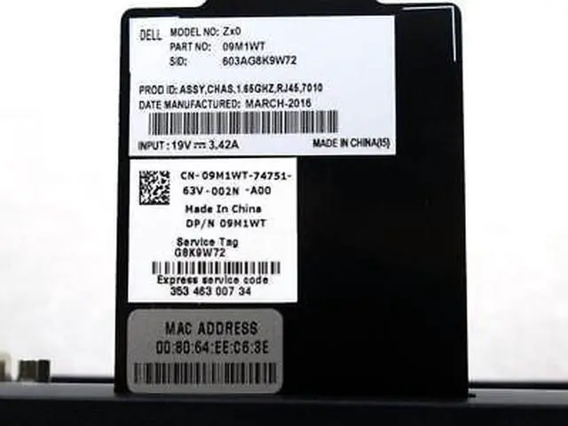 Alt view image 6 of 7 - Dell Wyse Zx0 7010 Thin Client AMD G-T56N 1.65GHz 2GB RAM 8GB SSD RJ-45 9M1WT