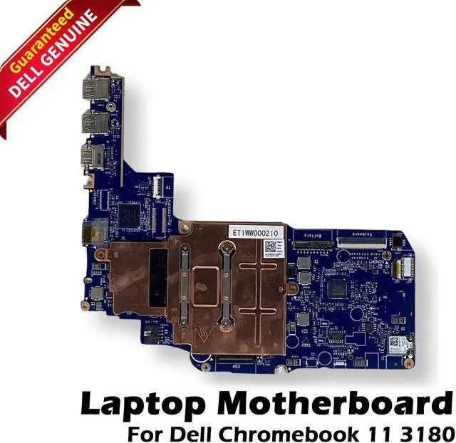 Main image of Dell Chromebook 11 3180 Motherboard System Board Intel Celeron 1.6GHz CPU JMNGV