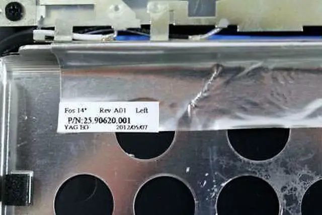 Alt view image 5 of 7 - LOT x 10 Dell Latitude E5400 Rear Lid 14.1" LCD Back Hinge WiFi Antenna 0RM629