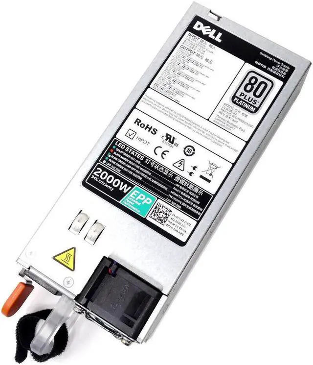 Alt view image 2 of 6 - Dell R530 R630 R730 R830 R840 R940 2000W Server Power Supply XYK93 960VR