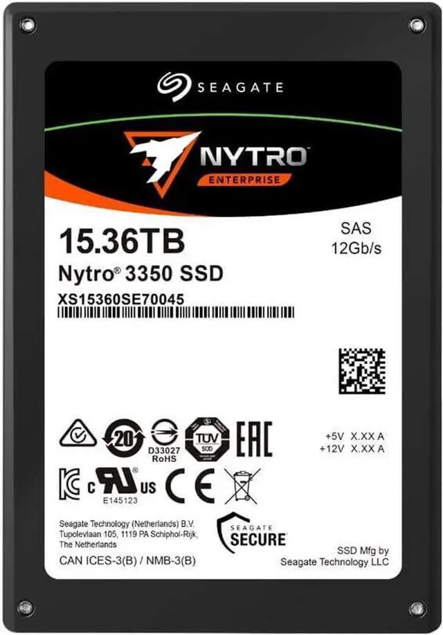 Main image of (NOT FOR HOME PC!) Seagate XS15360SE70045 15.36TB SAS 12Gb/s 2.5" 15mm SSD - OEM