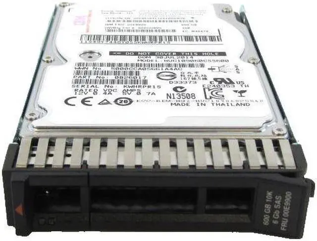 Main image of (NOT FOR HOME PC!) IBM 00E9900 600Gb 10K SAS SFF-3 Hard Drive 59D0 8286-42A 8284-22A 8286-41A