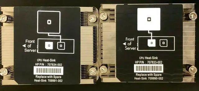 Main image of HPE SL200 SL2X0S SERIES GEN8 CPU1 VC PROCESSOR HEATSINK (KIT OF 2)