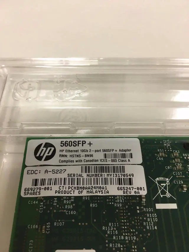 Alt view image 4 of 4 - 669279-001 HP 665247-001 NC560SFP 10GB 2-PORT ADAPTER CARD 665249-B21