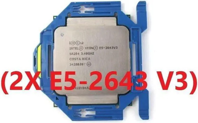 Main image of Matching Pair Intel Xeon E5-2643 V3 SR204 6-Core 3.4GHz 20MB LGA Processor