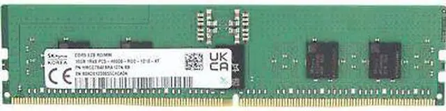 Alt view image 3 of 3 - Hynix 16GB 1Rx8 DDR5 RDIMM- 4800MT/s (HMCG78AEBRA107N-OSTK)