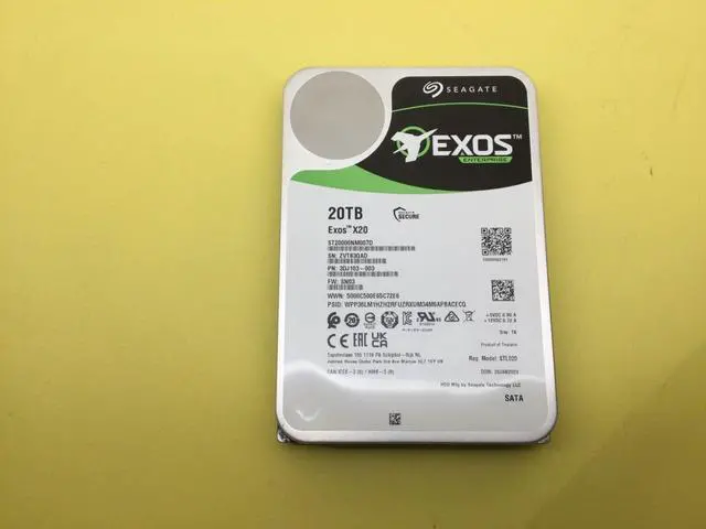 Main image of Seagate Exos X20 20TB 7.2K SATA 6Gb/s 256MB 3.5in Internal HDD ST20000NM007D - OEM