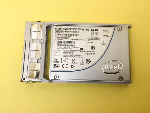 Alt view image 2 of 3 - SUN 7093848 Intel DC P3605 1.6TB NVMe PCIe 2.5'' SSD 7302552 SSDPE2ME016T4S