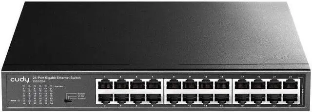 Alt view image 2 of 5 - Cudy 24-Port 10/100/1000Mbps Gigabit Ethernet Desktop/Rack-Mount Switch | GS1024