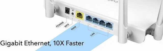 Alt view image 6 of 6 - Cudy AC1200 Wireless Dual Band Gigabit Smart Wi-Fi Router | WR1300